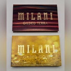 Milani Gilded Gold & Gilded Terra Eyeshadow Palettes – Lightly Used Bundle